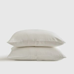 NWOT! Quince Linen White Standard Shams! Set Of 2 (L8)